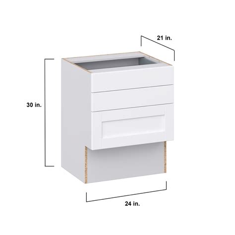 Mancos Bright White Shaker Assembled ADA Drawer 